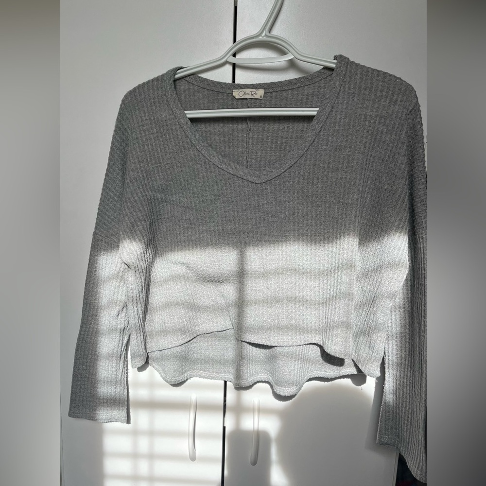Long sleeve crop top